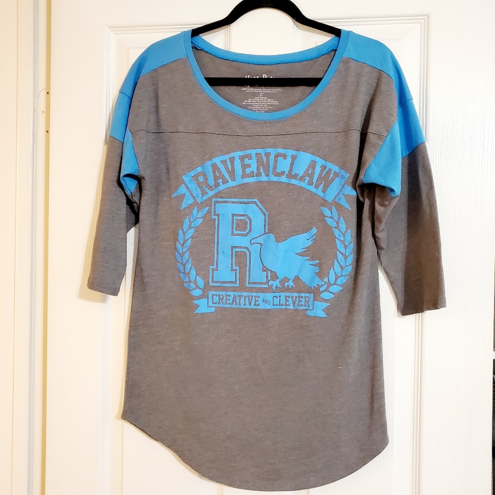 Harry Potter Ravenclaw graphic raglan shirt XL movie merchandise - Picture 1 of 6
